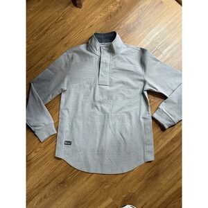 BYLT Elite Fairway Pullover Jacket Gray Men's Preppy Athleisure Golf Size M